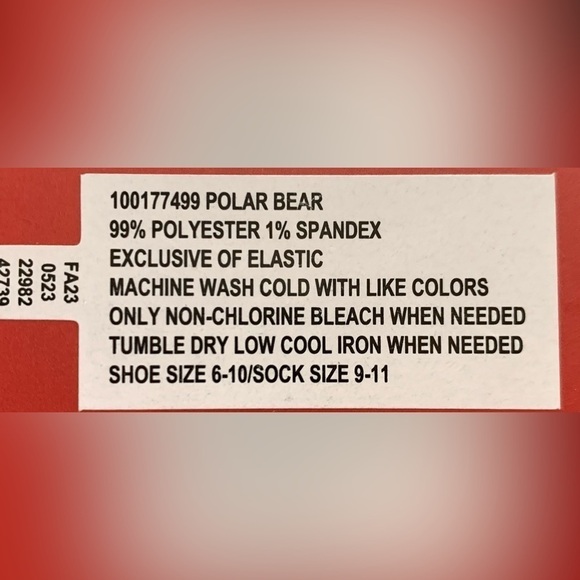 NWT 2pair Charter Club Christmas Polar Bear Theme Socks Women Shoe Size 6-10 - Picture 5 of 5